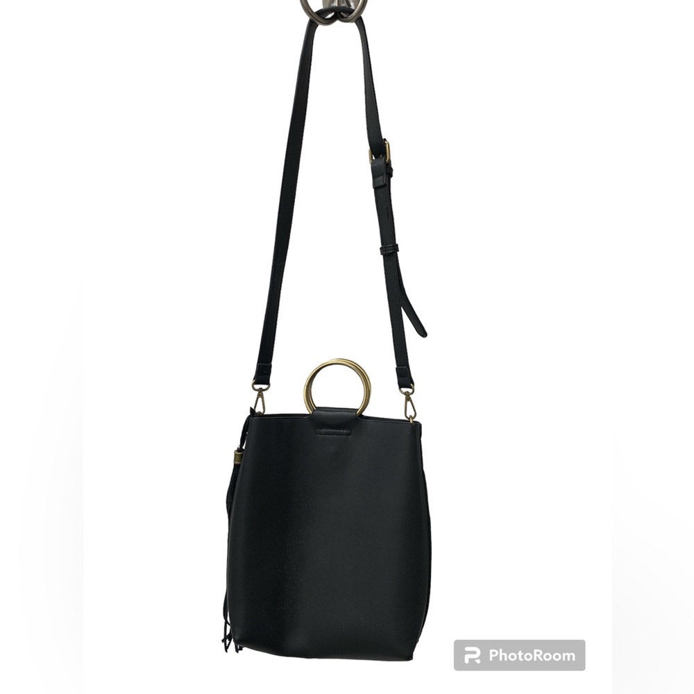 Anthropologie Black Crossbody - Hobo Style!